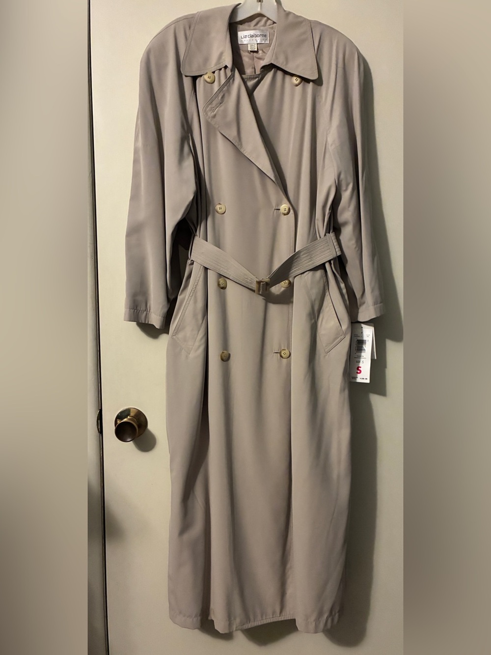 Liz Claiborne water repellent trench coat